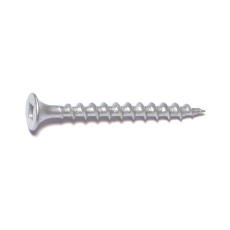 Buildright Deck Screw, #6 x 1-5/8 in, Steel, Flat Head, Square Drive 07738